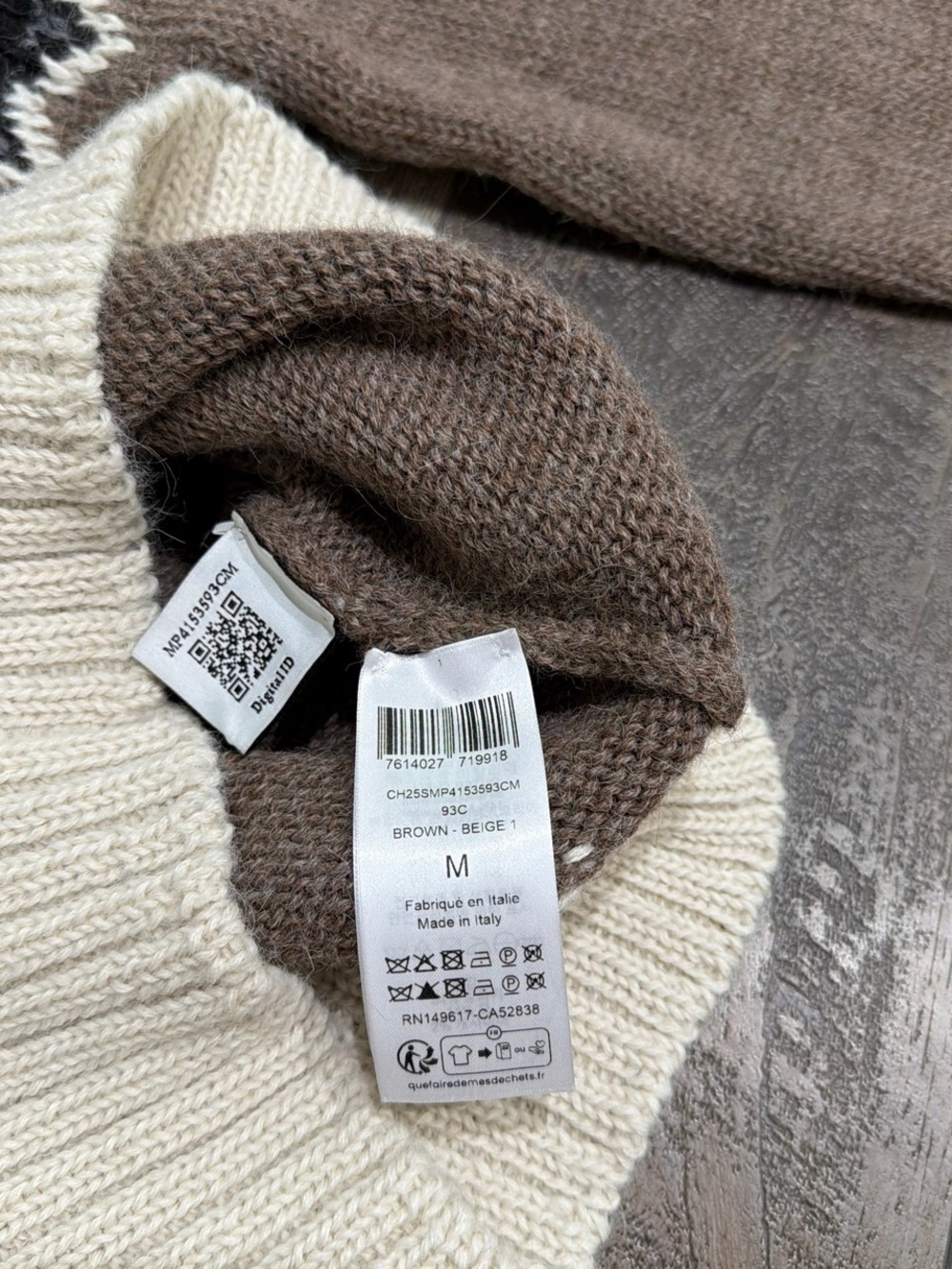 Chloe fair isle alpaca wool and cashmere sweater - Picture 7 of 10